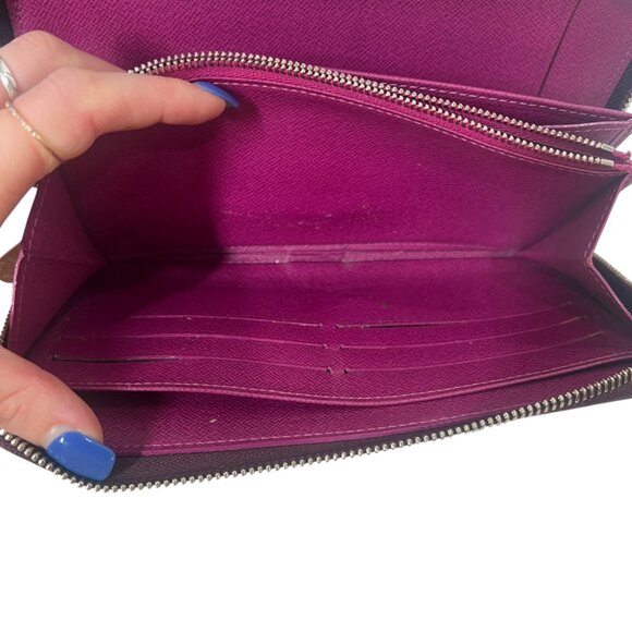 Louis Vuitton 2008 France Purple Epi Zip Around Wallet - Picture 12 of 14